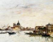 Venice, the Mole at the Entrance of the Grand Canal - 尤金·布丹